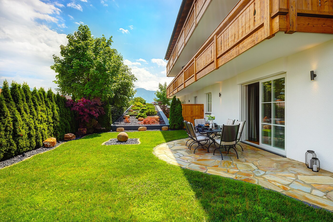Appartamento al piano terra a 3 camere | Bad Wiessee | 70053 | Garten