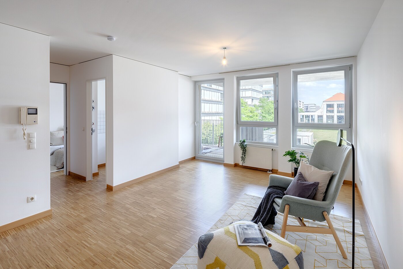 Appartamento a 2 camere | München-Schwanthalerhöhe | 2206ML11 | Blick in den Wohnraum...