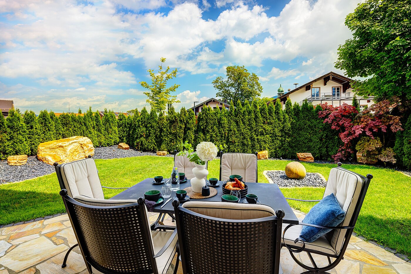 Appartamento al piano terra a 3 camere | Bad Wiessee | 70053 | Garten