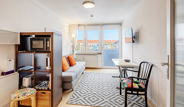 Appartamento a 1 camera | München-Maxvorstadt | 70397 | Wohn- / Schlafbereich
