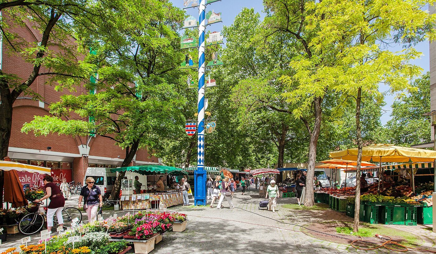 Appartamento a 2 camere | München-Neuhausen | 2003ML5 | Wochenmarkt am Rotkreuzplatz