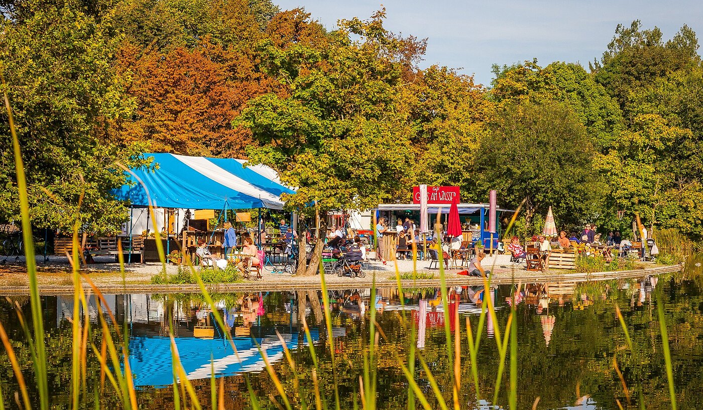 Appartamento a 1 camera | München-Sendling-Westpark | 2008ML1 | Kleiner Biergarten im Westpark