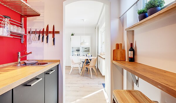 Appartamento al piano terra a 2 camere | München-Moosach | 70462 | Blick auf den Essbereich