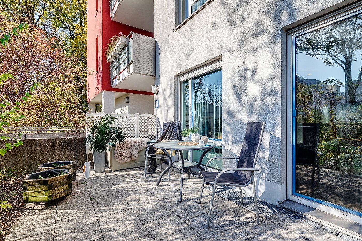 Appartamento a 1 camera | München-Trudering | 1810ML3 | Einladende, sonnige Terrasse