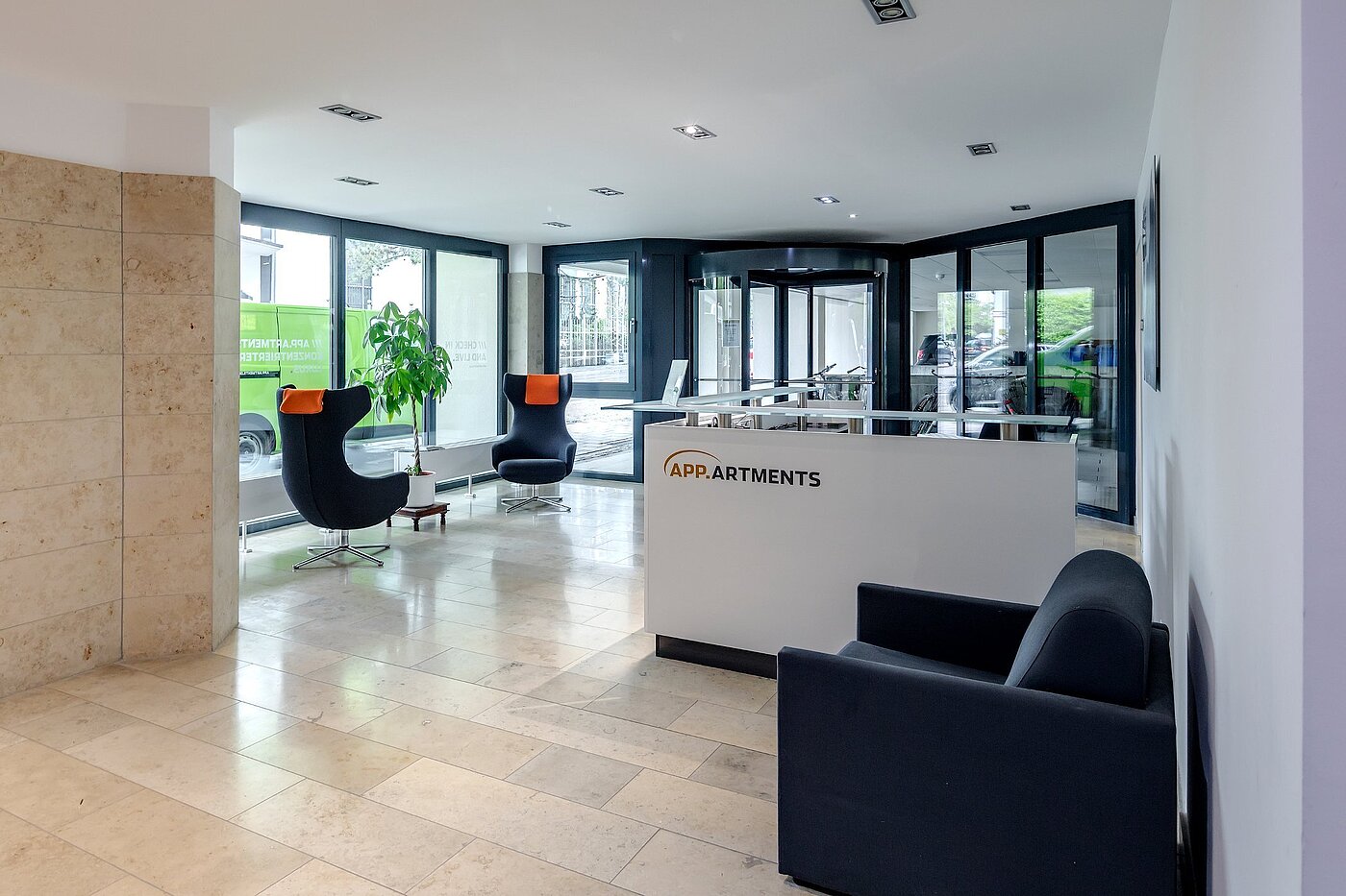 Appartamento a 1 camera | München-Bogenhausen | 1807ML5 | Empfangsbereich mit Concierge