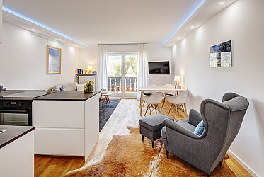 Bad Wiessee: appartamento di 2 locali con vista sul lago e sulle montagne