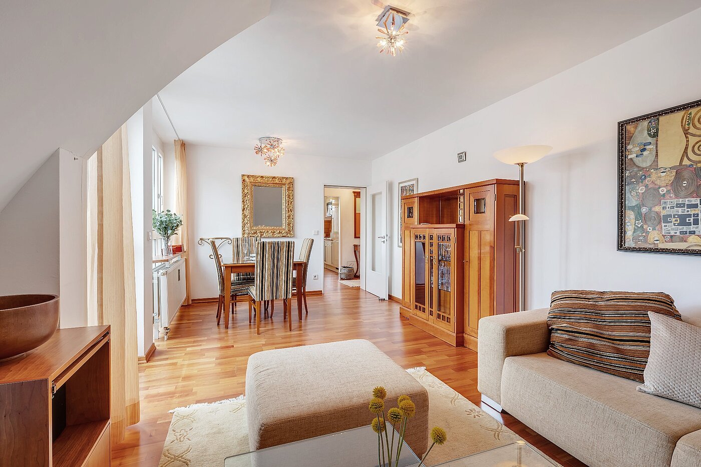 Appartamento mansardato a 2 camere | München-Sendling | 1911ML4 | Gemütliches Wohnzimmer