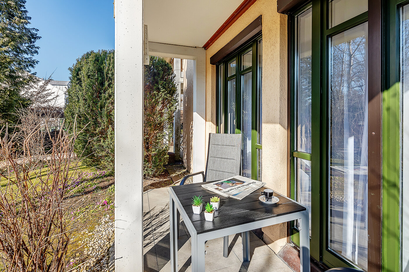 Appartamento al piano terra a 2 camere | München-Feldmoching | 70424 | Sonnige Westterrasse