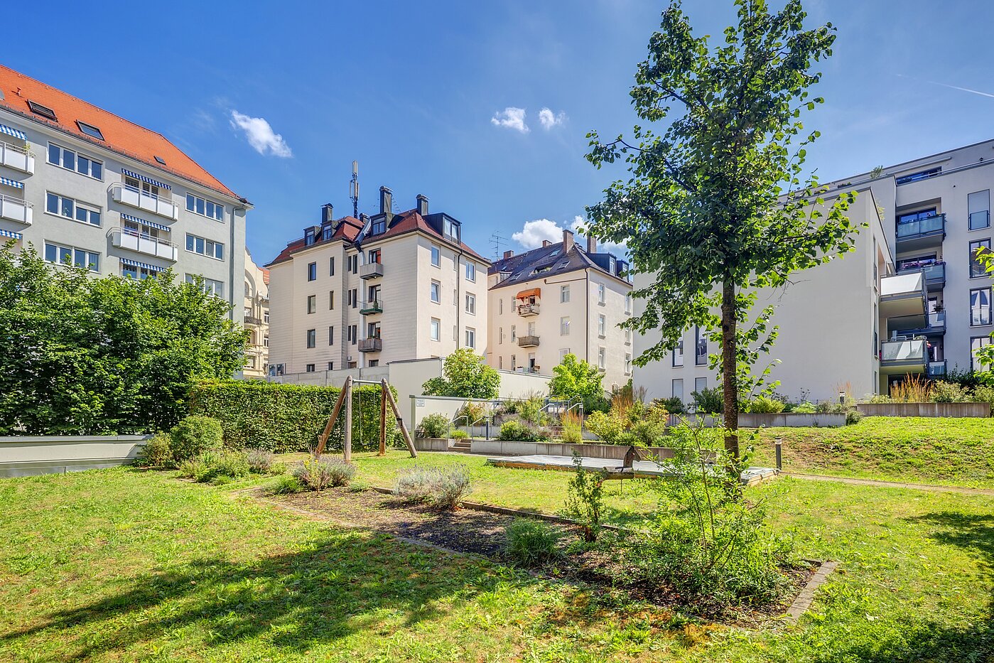 Appartamento al piano terra a 1.5 camere | München-Sendling | 702632 | ...im ruhigen, grünen Innenhof