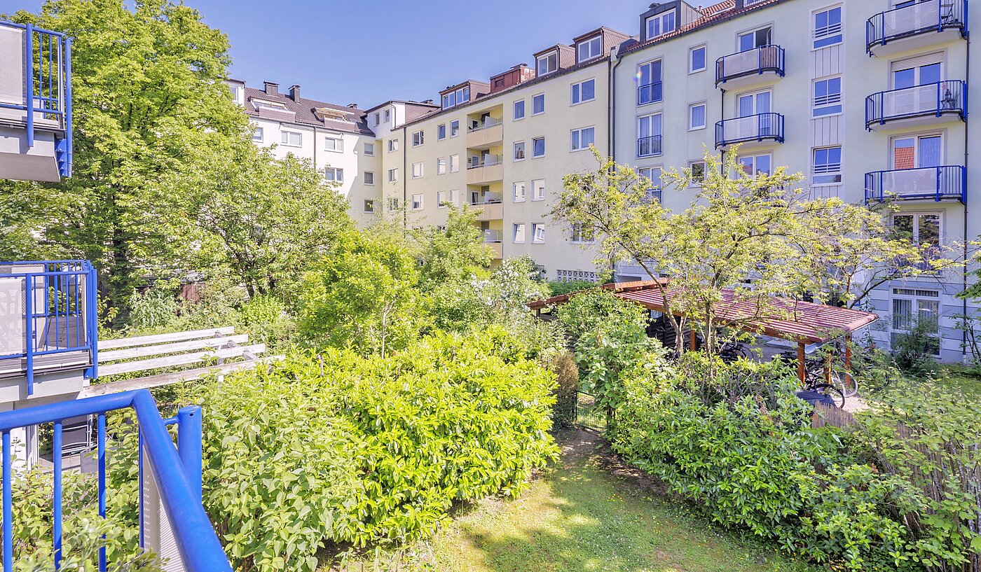 Appartamento a 2 camere | München-Laim | 70226 | Ausblick ins Grüne