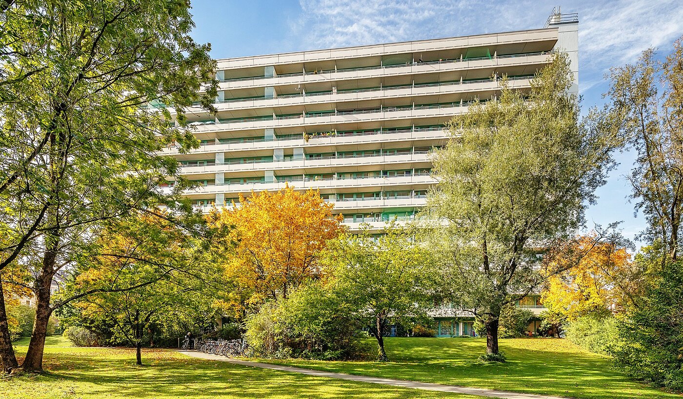 Appartamento a 2 camere | München-Sendling-Westpark | 2010ML9 | Ansicht Fassade