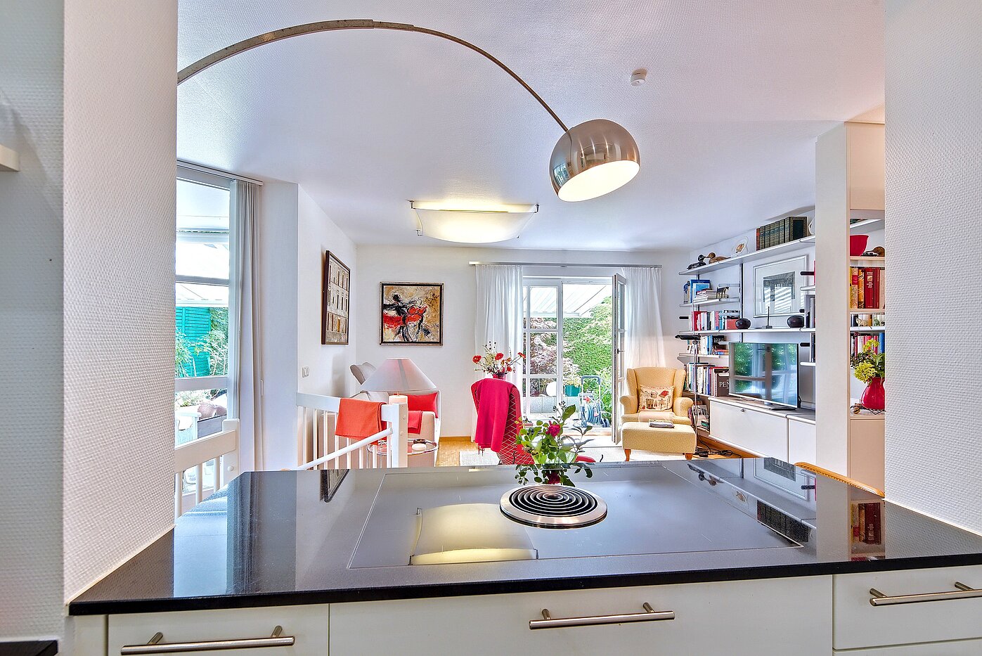 Appartamento al piano terra a 2 camere | München-Obermenzing | 70280 | Kochinsel mit BORA-Abzug