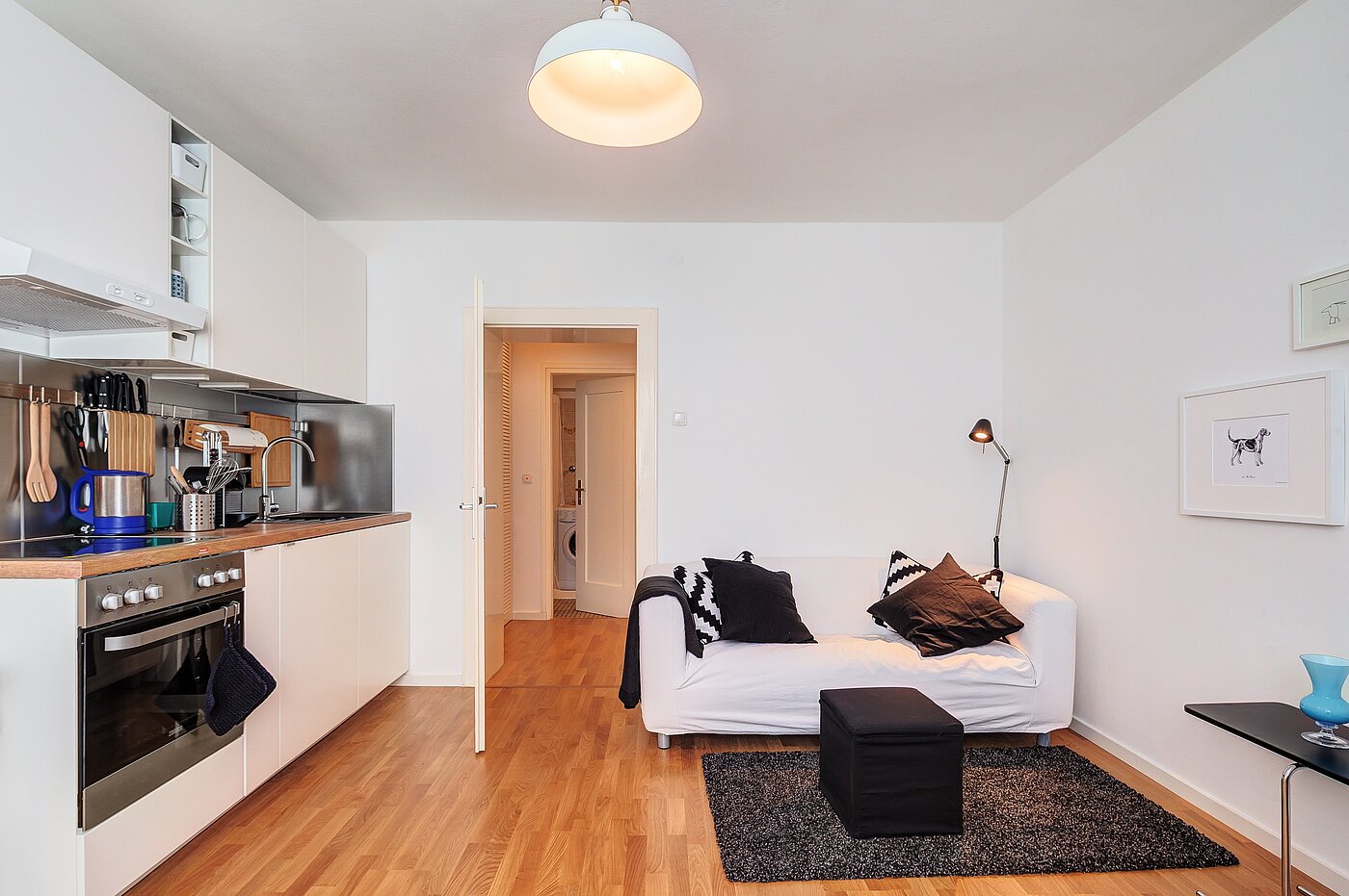 Appartamento a 2 camere | München-Maxvorstadt | 70398 | Wohn- und Essbereich