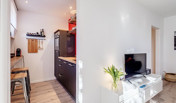 Appartamento al piano terra a 2 camere | München-Moosach | 70462 | Zugang zur Küchenzeile