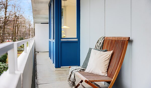 Appartamento a 3.5 camere | München-Bogenhausen | 70305 | Schattiger Nordbalkon