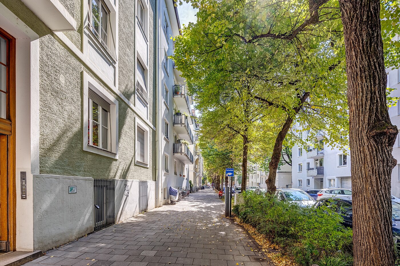 Appartamento a 3 camere | München-Schwabing | 2212ML1 | ...viel Grün im Sommer