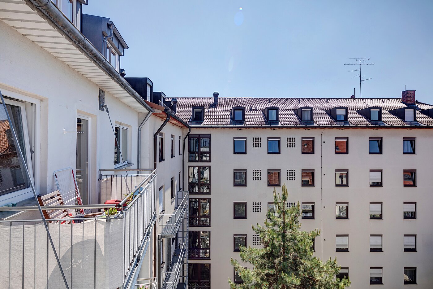 Appartamento Maisonette a 2.5 camere | München-Ludwigsvorstadt | 2111ML5 | ...und Blick zum Innenhof...