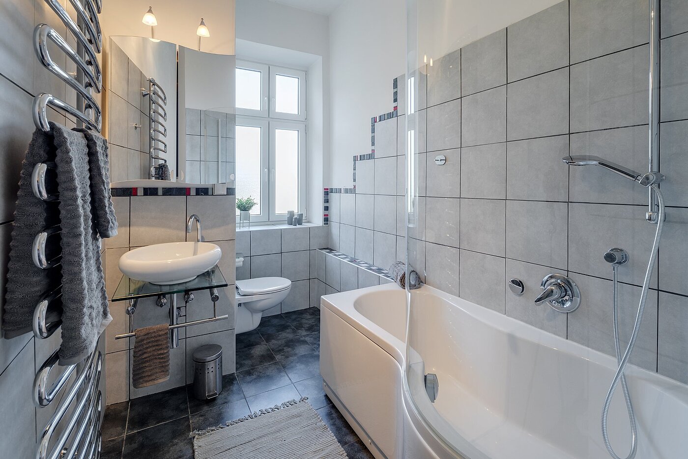 Appartamento a 5 camere | München-Au | 2009ML3 | Wannenbad mit Fenster...