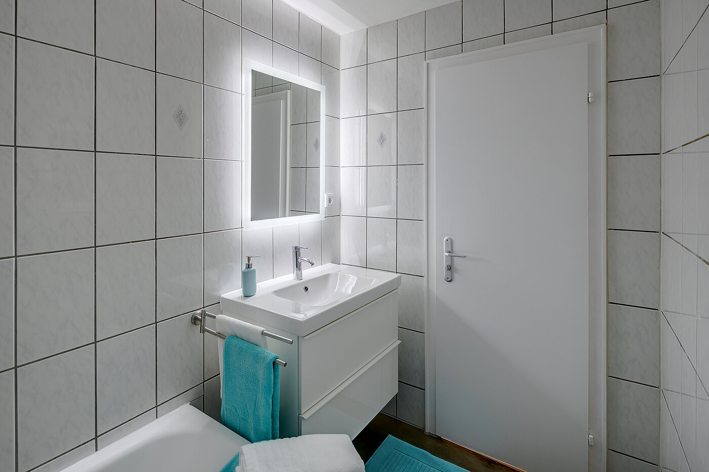 Appartamento a 1 camera | München-Obergiesing | 70420 | Weiß gefliest