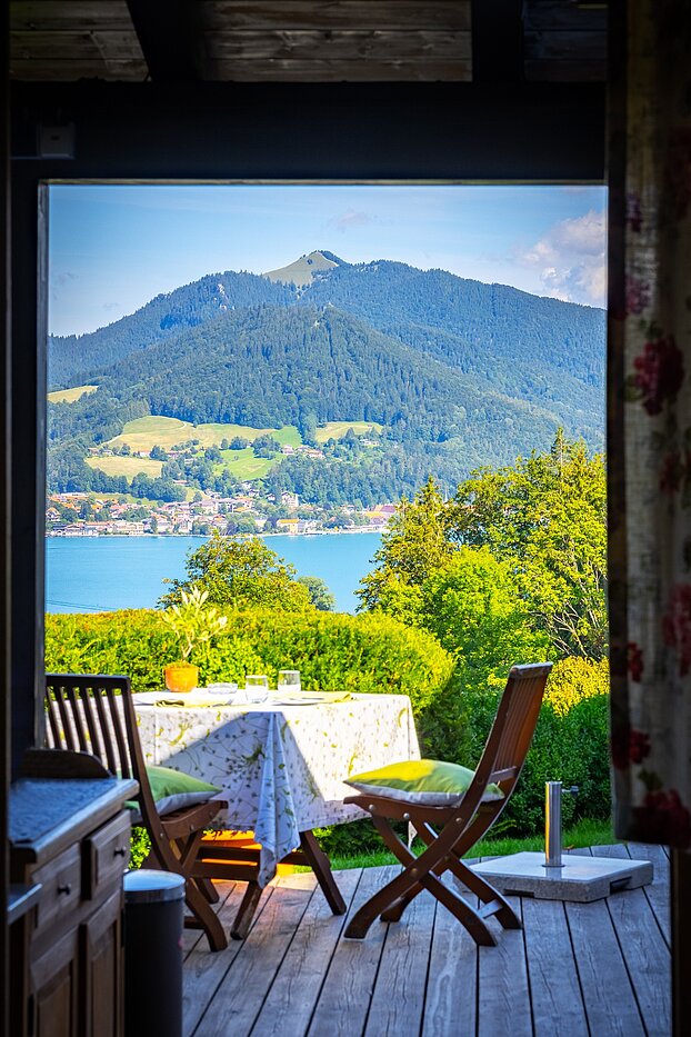 Appartamento al piano terra a 3 camere | Bad Wiessee | 70053 | Blick auf Bad Wiessee