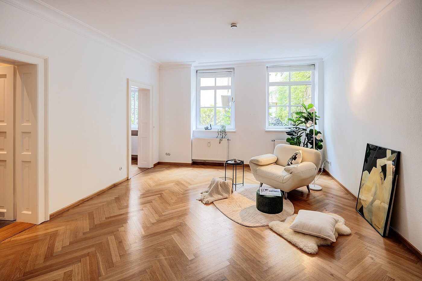 Appartamento al piano terra a 1 camera | München-Haidhausen | 70228 | ...mit Fischgrätparkett