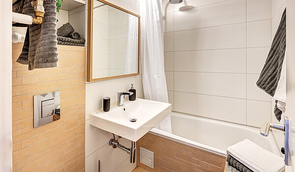 Appartamento a 1 camera | München-Schwabing | 2210ML3 | Bad mit Wanne...