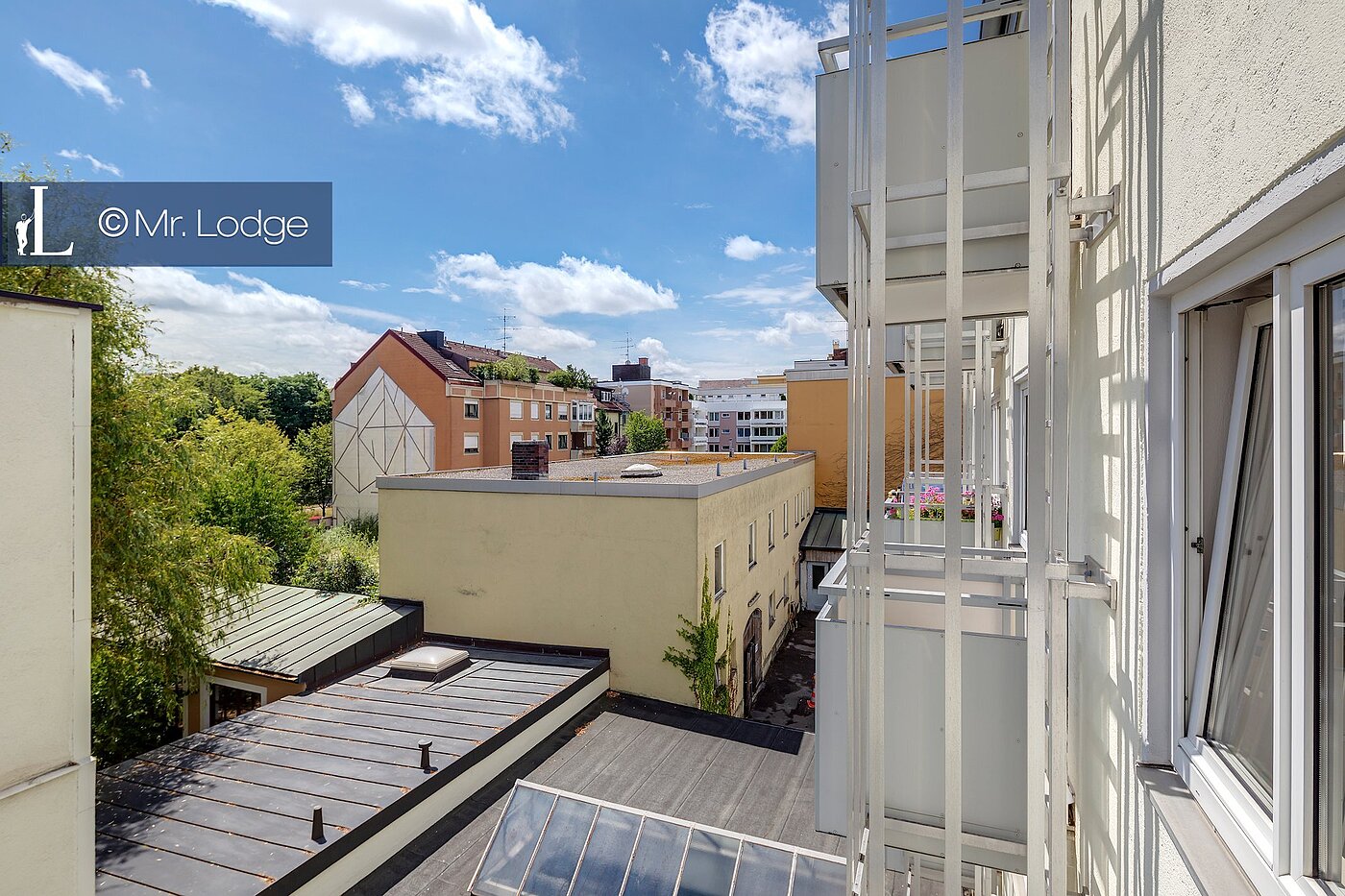 Appartamento a 1 camera | München-Neuhausen | 1703ML9 | Blick vom Balkon