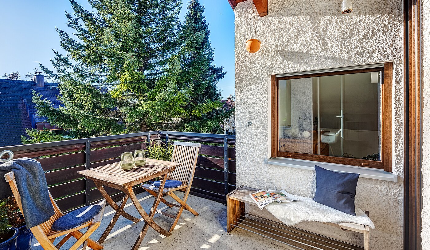 Appartamento a 2 camere | München-Untermenzing | 70177 | Balkon mit Südwest Ausrichtung