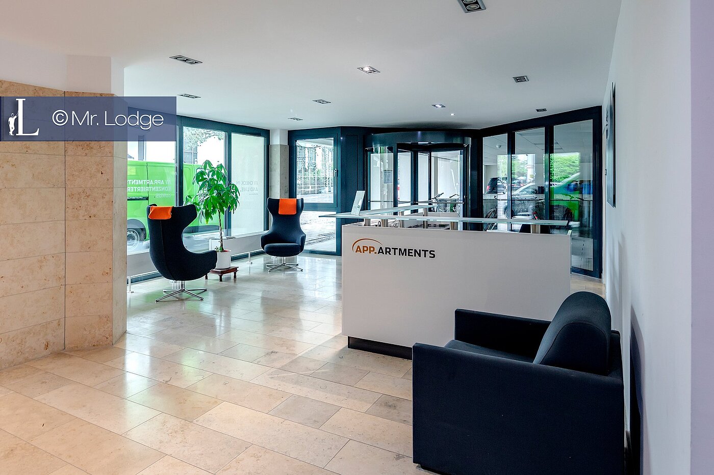 Appartamento a 1 camera | München-Bogenhausen | 1802ML4 | Empfangsbereich mit Concierge