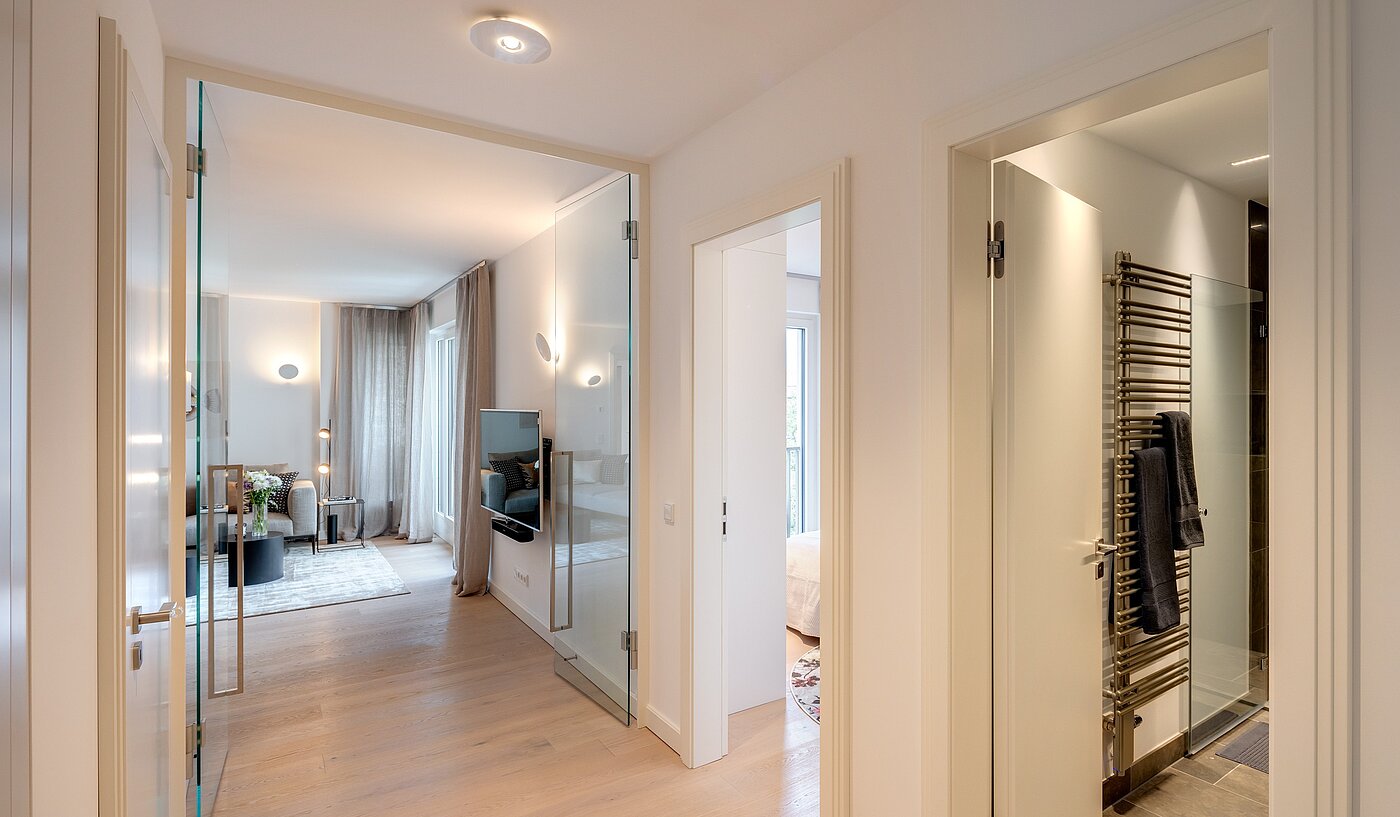 Appartamento a 3 camere | 70046 | Blick vom Eingang kommend