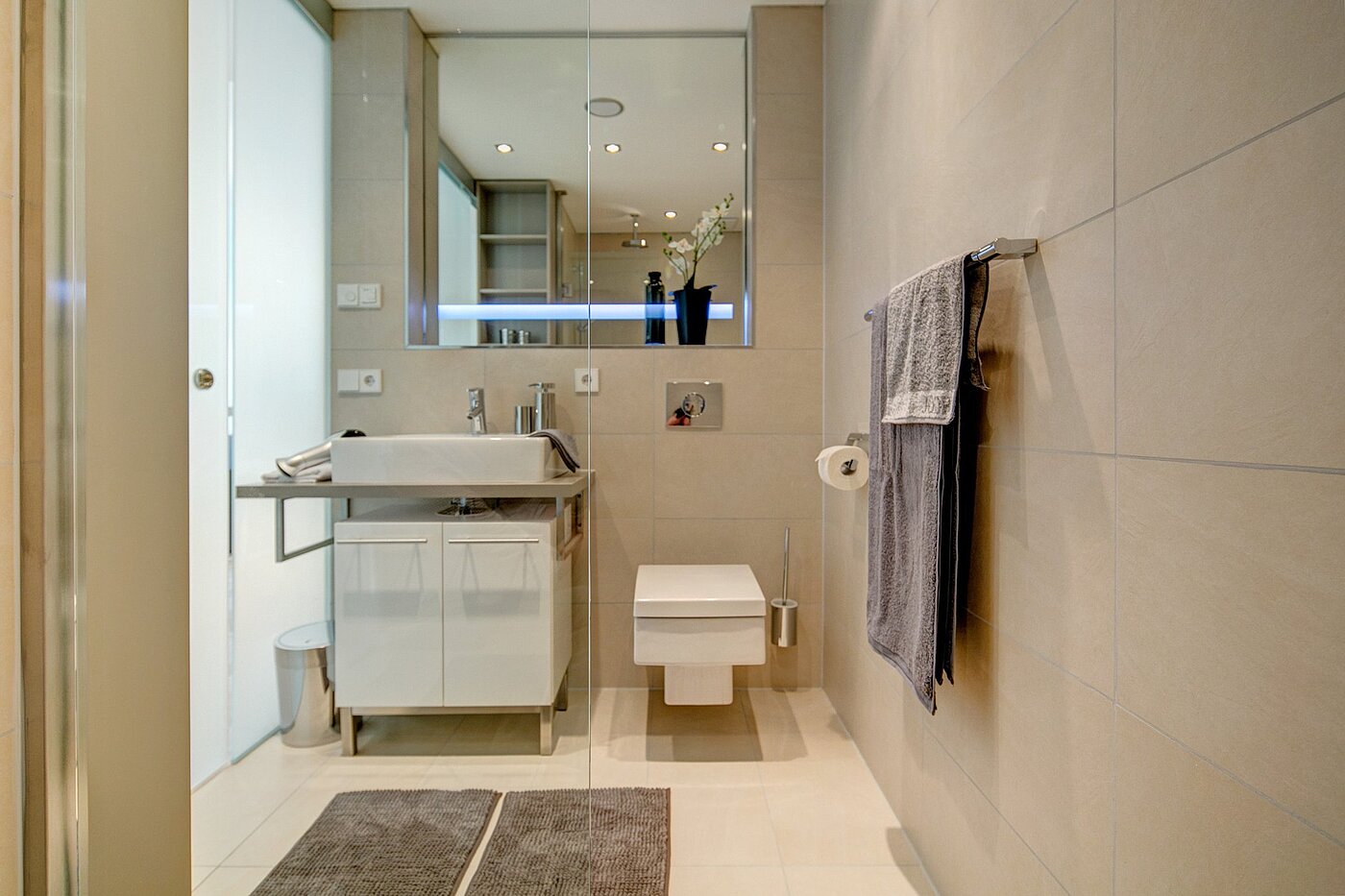Appartamento a 1 camera | München-Bogenhausen | 1807ML5 | Duschbad mit Glasschiebetür...