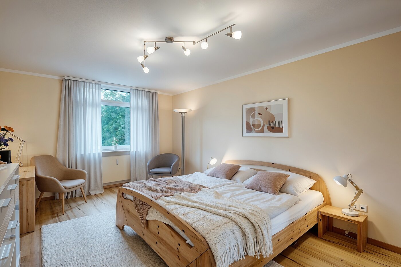 Appartamento a 4 camere | München-Aubing | 70276 | Schlafzimmer I (KI-generierte Inhalte)