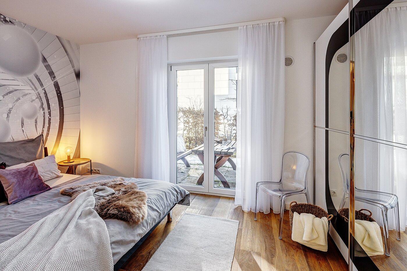 Appartamento al piano terra a 2 camere | München-Riem | 2201ML1 | Schlafzimmer mit...