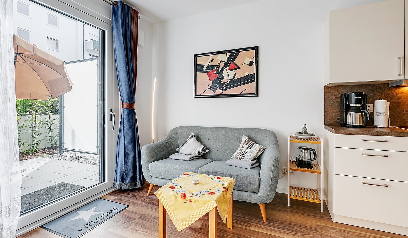 Appartamento al piano terra a 1 camera | München-Milbertshofen | 2202ML8 | ...mit Zugang zur Terrasse