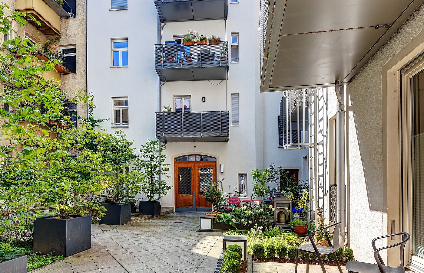 Appartamento al piano terra a 1.5 camere | München-Lehel | 70149 | Rückgebäude