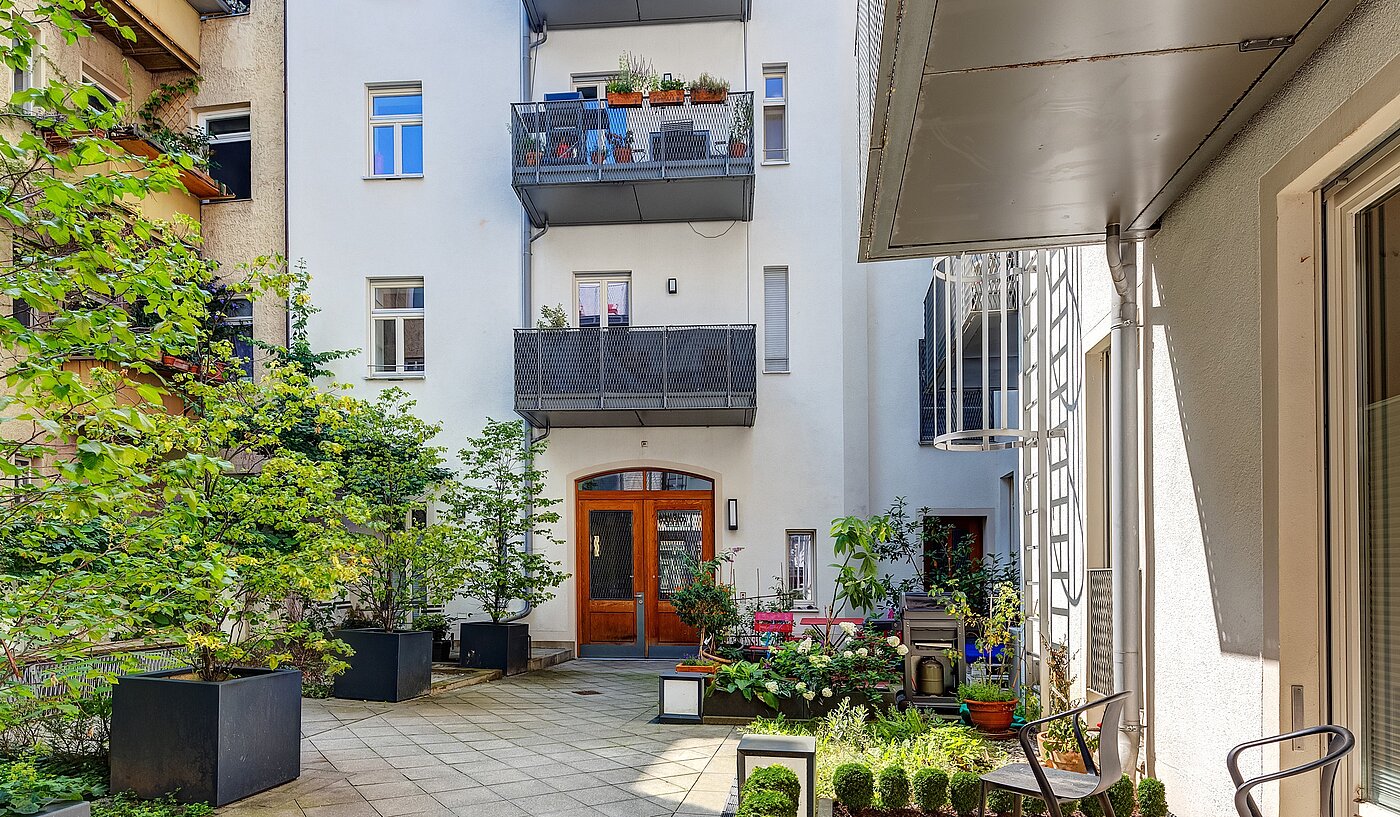 Appartamento al piano terra a 1.5 camere | München-Lehel | 70149 | Rückgebäude