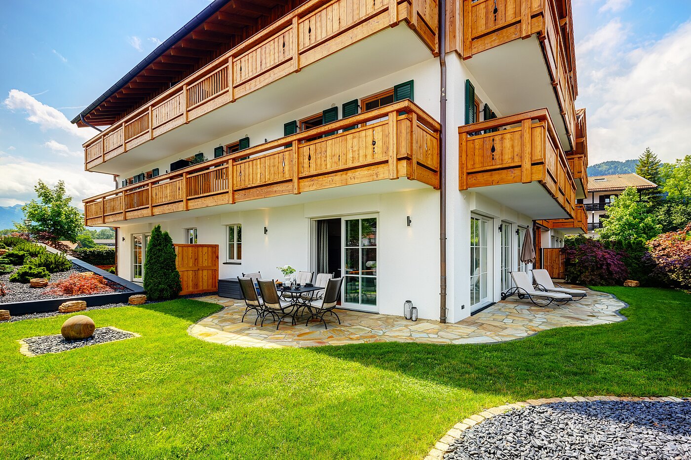 Appartamento al piano terra a 3 camere | Bad Wiessee | 70053 | Garten