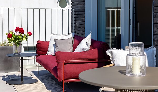 Appartamento a 2 camere | 70134 | ...und außen