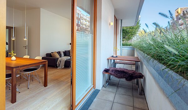 Piano rialzato a 3 camere | München-Sendling | 2009ML8 | ...und Zugang zum Balkon