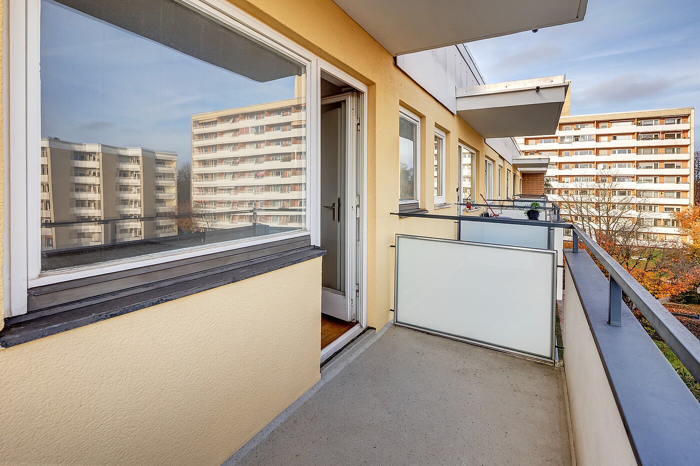 Appartamento a 2 camere | München-Freimann | 70158 | Balkon Richtung Innenhof