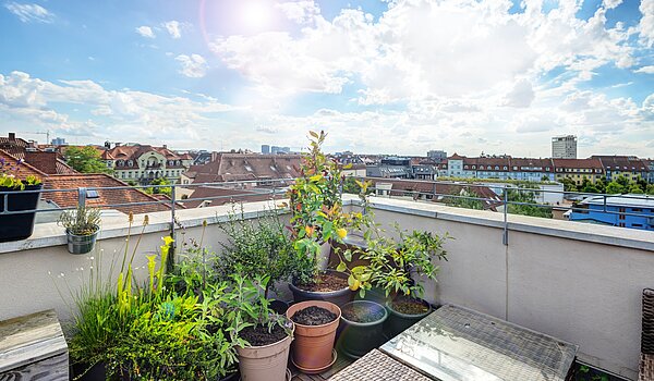 Appartamento a 5 camere | München-Neuhausen | 70140 | Sonnige Dachterrasse