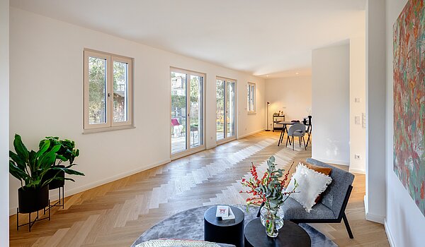 Terrassenwohnung a 3 camere | München-Harlaching | 70371 | Lichtdurchflutet