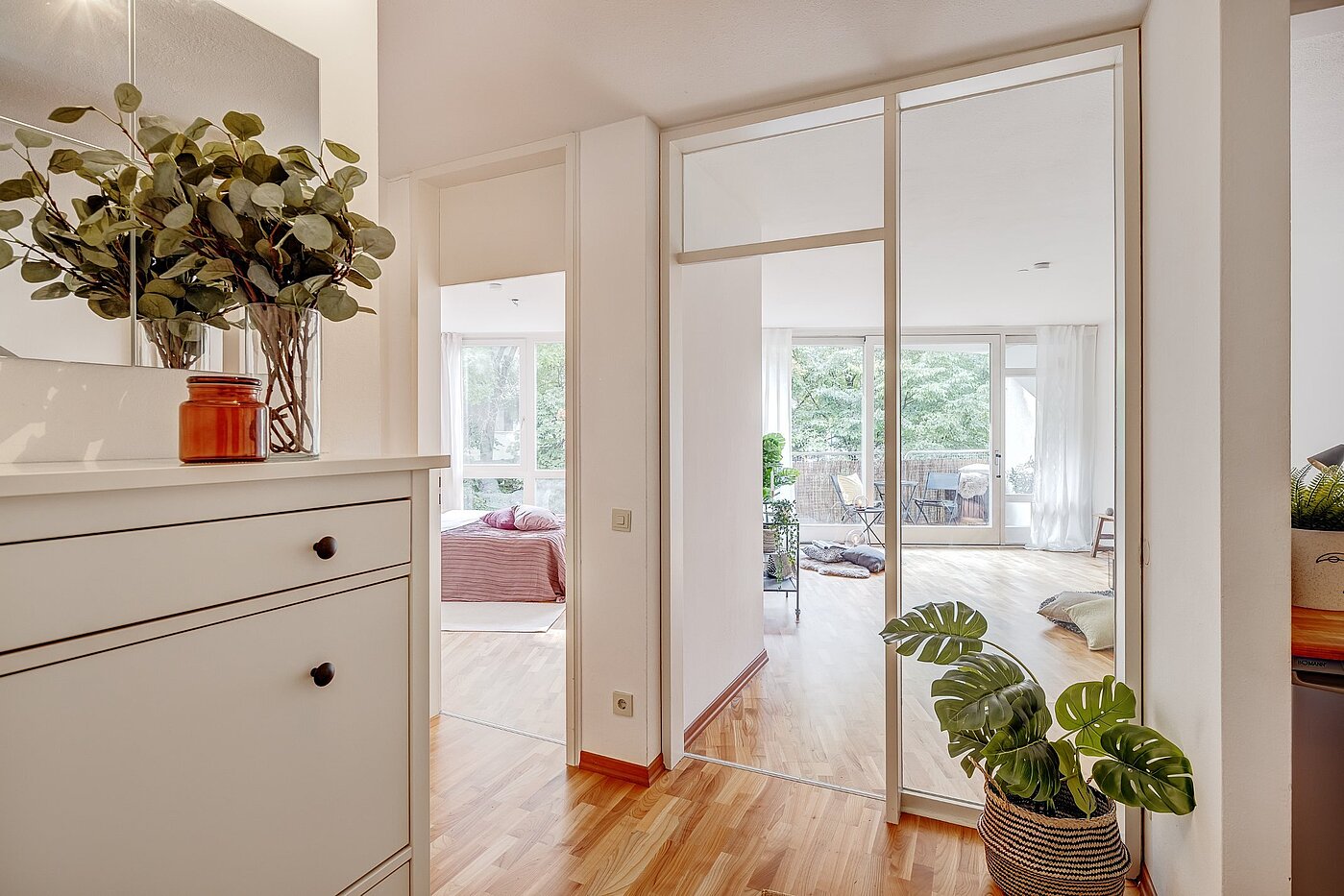 Appartamento a 2 camere | München-Schwabing | 2109ML3 | Blick vom Eingangsbereich