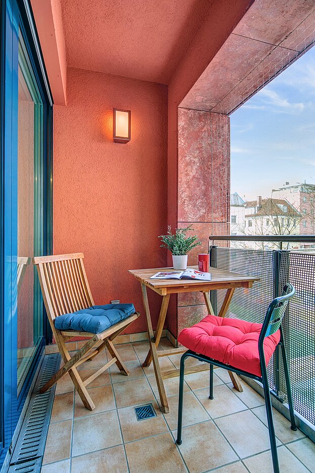 Appartamento a 1.5 camere | München-Schwabing | 70392 | Loggia