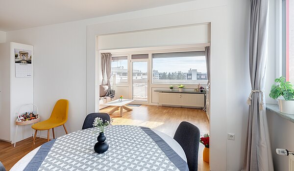 Appartamento a 3 camere | München-Schwabing | 703181 | ...Wohnbereich offen...