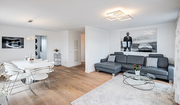 Penthouse a 3 camere | München-Riem | 70468 | Wohnzimmer mit Küche