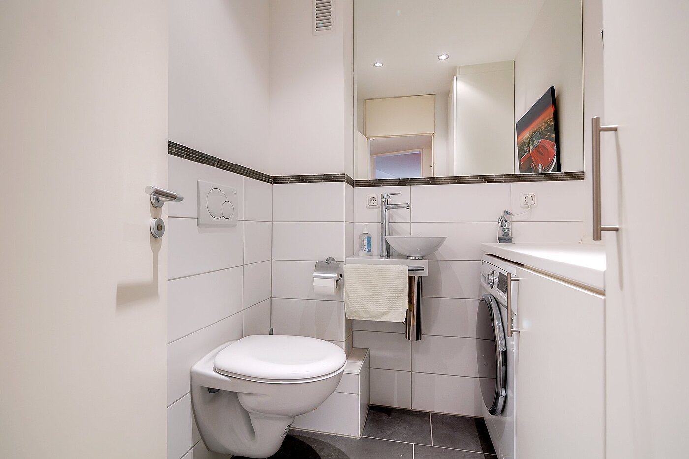 Appartamento a 2 camere | München-Schwabing | 2004ML1 | Separates WC mit Waschmaschine