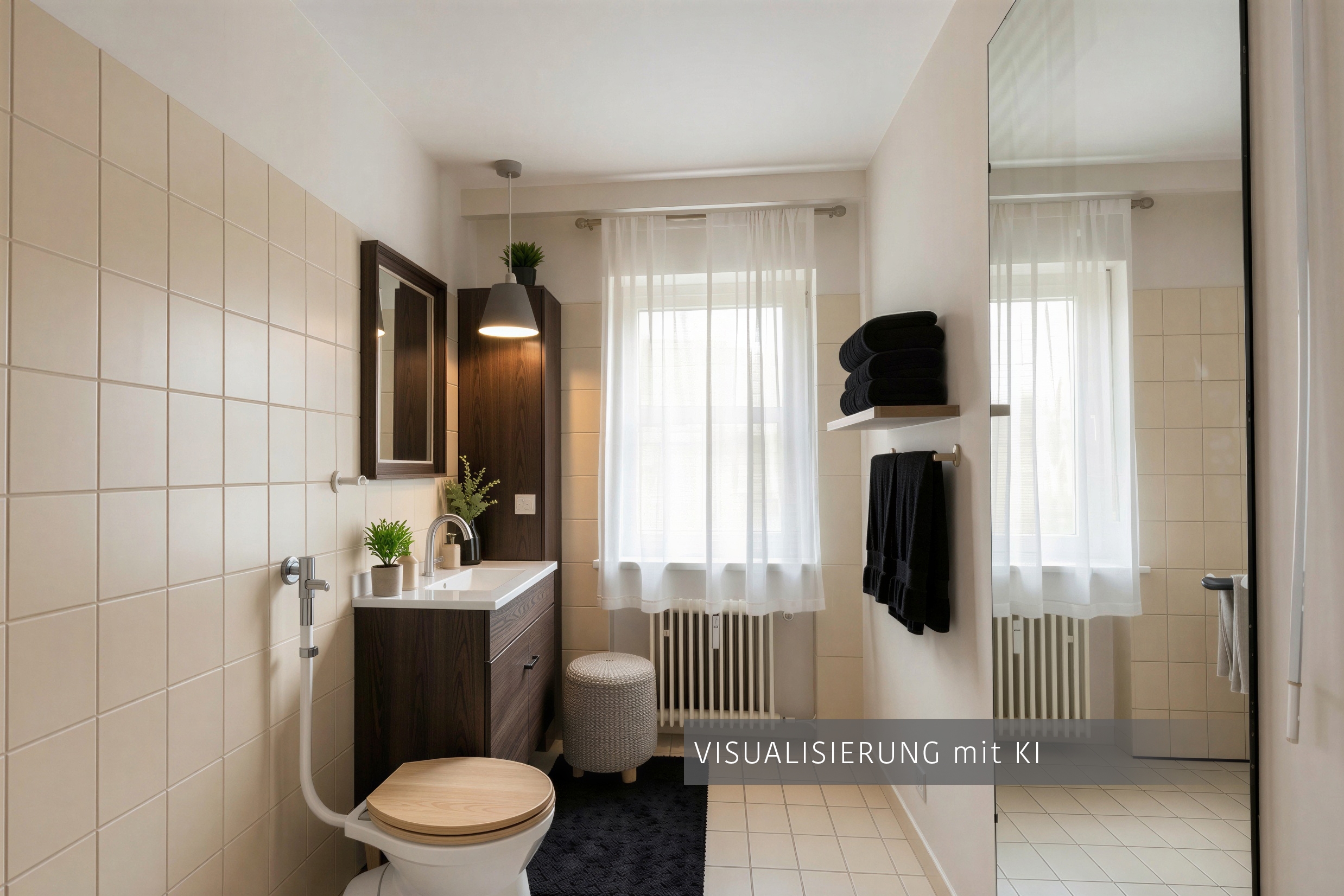 Piano rialzato a 2.5 camere | München-Schwabing | 70441 | Visualisierung mit KI | Thumbnail