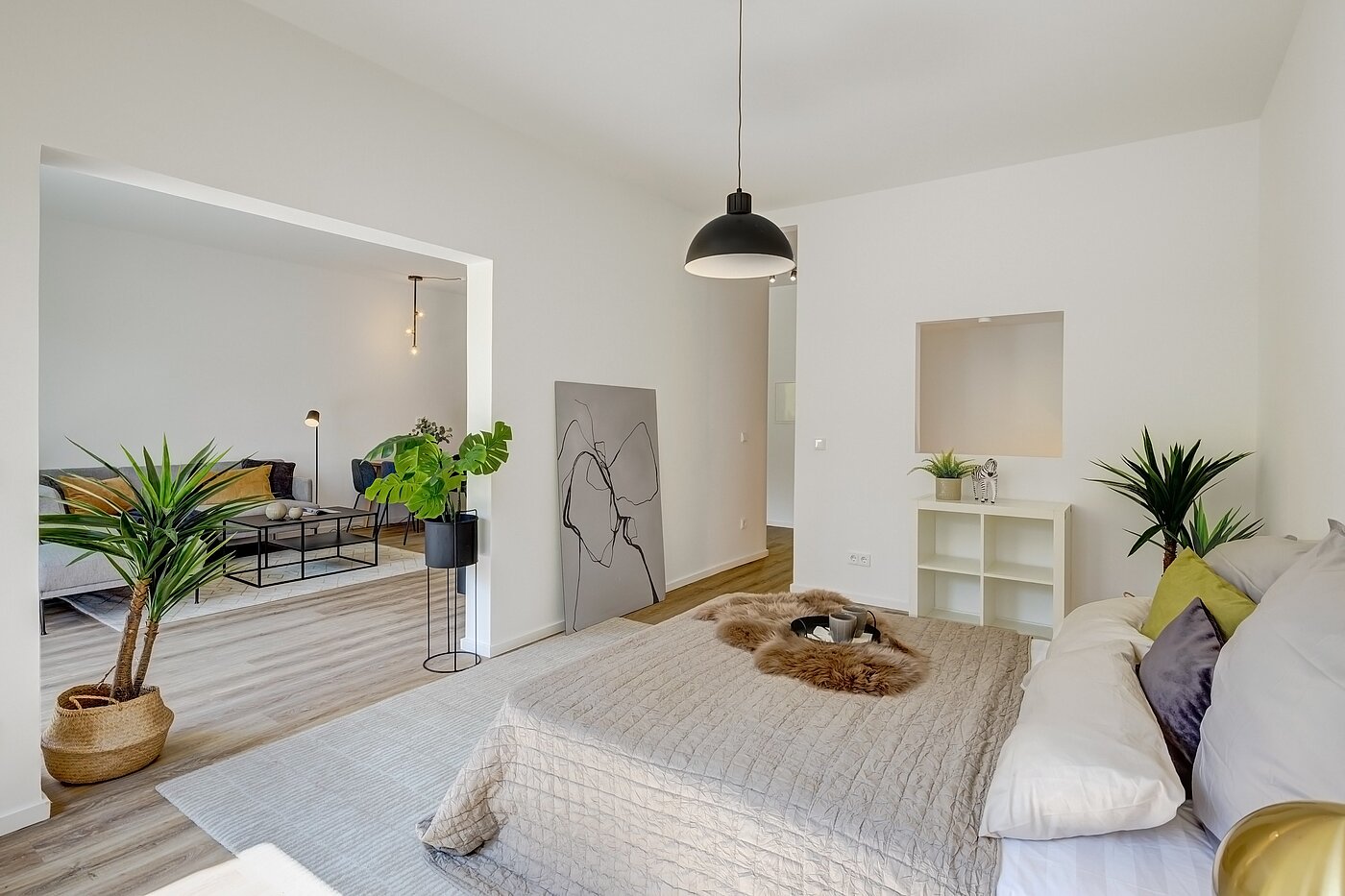Appartamento a 2.5 camere | München-Obermenzing | 700191 | ...mit Schiebetür zum Wohnzimmer