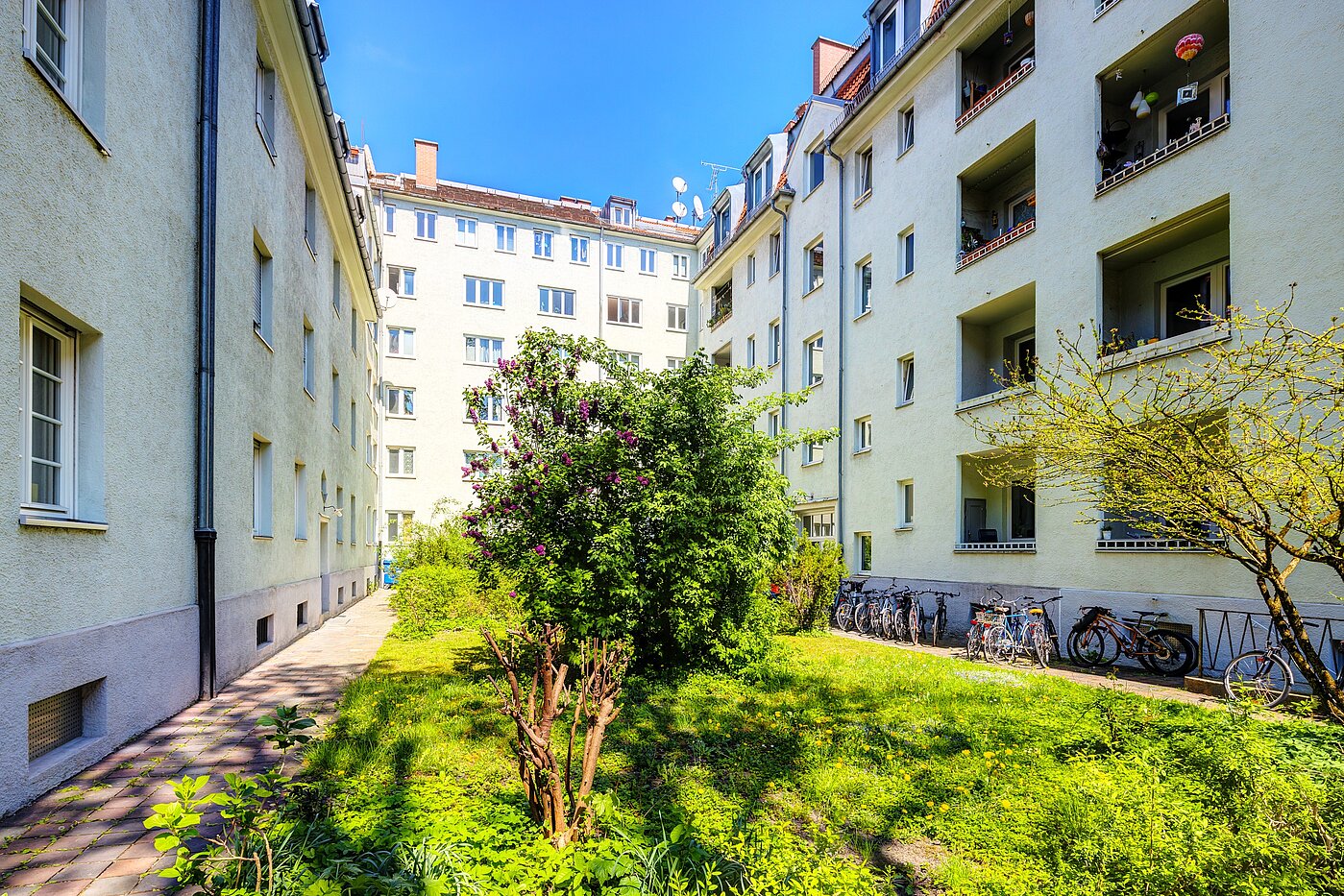 Appartamento a 2 camere | München-Sendling | 70220 | Innenhof
